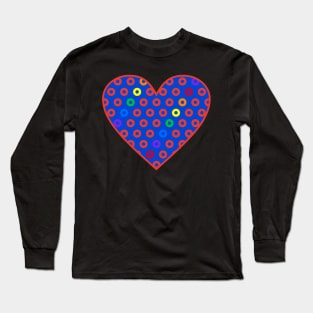 Phish Donuts Pride Heart Long Sleeve T-Shirt